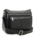 Жіноча шкіряна сумка Borsa Leather K17109bl-black
