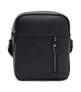 Чоловіча шкіряна сумка Borsa Leather K166370bl-black