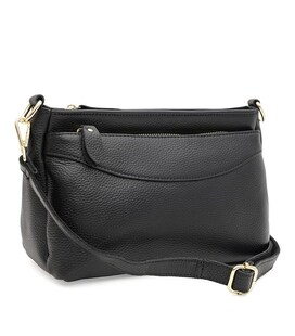 Жіноча шкіряна сумка Borsa Leather K1651bl-black