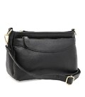 Жіноча шкіряна сумка Borsa Leather K1651bl-black