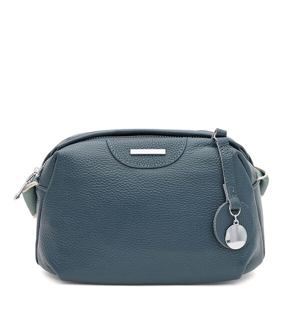 Жіноча шкіряна сумка Borsa Leather K12247n-navy