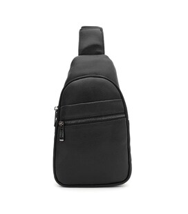 Мужской рюкзак через плечо Borsa Leather K13295bl-black