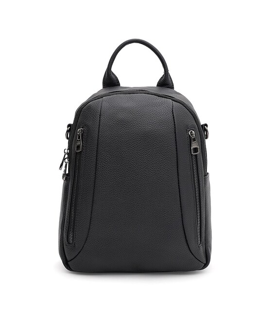 Женский кожаный рюкзак Keizer k1857-2bl-black фото