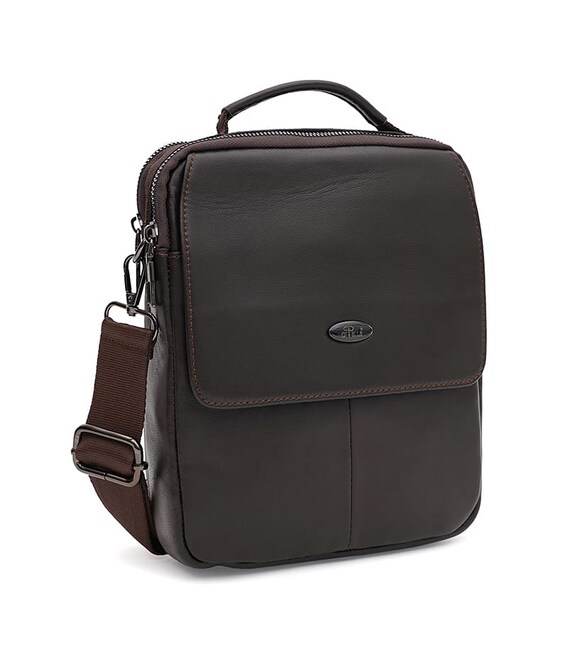 Чоловіча шкіряна сумка Ricco Grande T1tr0044br-brown - фото