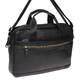 Мужская кожаная сумка Borsa Leather K11118-black фото
