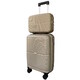 Маленький S чемодан с кейсом Carbon 65803 шампань фото
