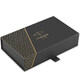 Набір Parker SONNET Black Lacquer GT FP18 F (перова ручка + шкір.чохол) - фото