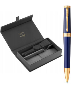 Набір Parker INGENUITY Blue Lacquer GT BP (кулькова ручка + шкір.чохол) фото