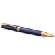 Набір Parker INGENUITY Blue Lacquer GT BP (кулькова ручка + шкір.чохол) фото