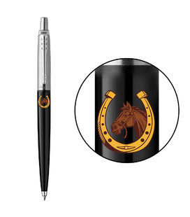 Ручка шариковая Parker JOTTER Originals ZODIAC Black CT BP Конь с подковой 15632_Z5050u фото