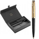 Набор Parker PARKER 51 Deluxe Black GT BP (шариковая ручка + кож.чехол) фото