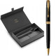 Набір Parker SONNET Matte Black Lacquer GT BP (кулькова ручка + чохол) - фото