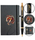 Набор Parker IM ZODIAC Black GT BP Красный конь (шариковая ручка + блокнот Parker)