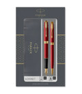 Набір ручок Parker SONNET Intense Red GT FP+BP (перова + кулькова)