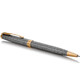 Набор Parker SONNET Cisele Silver GT BP (шариковая ручка + кож.чехол) фото