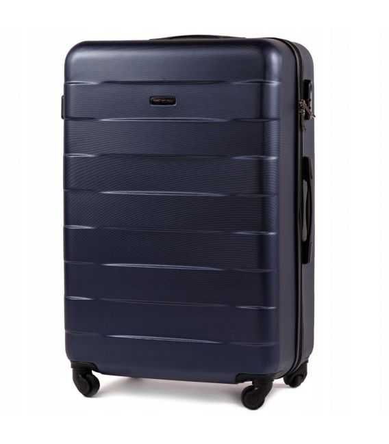 Чемодан Wings 401 большой L синий фото, картинка, изображение