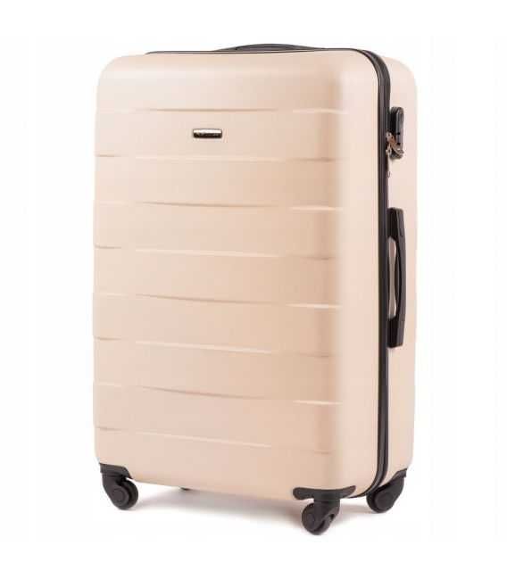 Валіза Wings 401 велика L кремова - картинка, зображення, фото валізи