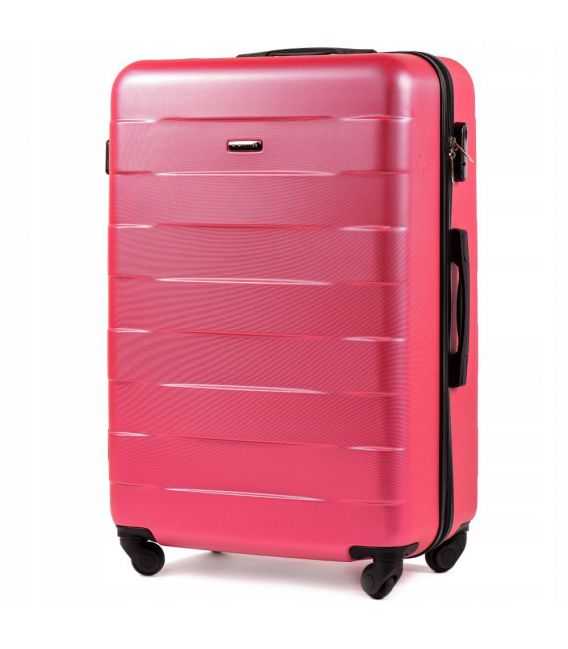 Чемодан Wings 401 большой L розовый фото, картинка, изображение