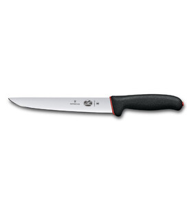 Обробний ніж для м'яса Victorinox DUAL GRIP 20см чорний 5.5503.20D - фото