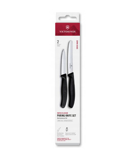 Набір ножів для чищення овочів Victorinox Swiss Classic 2 ножа чорн 6.7113.2 - фото