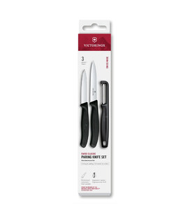 Набір для чищення овочів Victorinox Swiss Classic 3шт чорн 6.7113.33 - фото