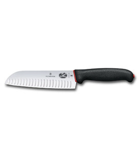 Ніж Сантоку Victorinox Dual Grip 17см чорн 5.2523.17D - фото