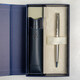 Набір Waterman HEMISPHERE Stainless Steel CT BP (кулькова ручка + чохол) - фото