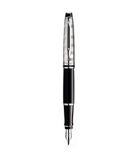 Ручка перова Waterman EXPERT Deluxe Black CT FP F 10 038 - фото