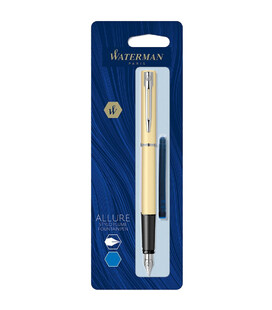 Ручка перова Waterman ALLURE Pastel Yellow CT FP F блістер 13 318b - фото