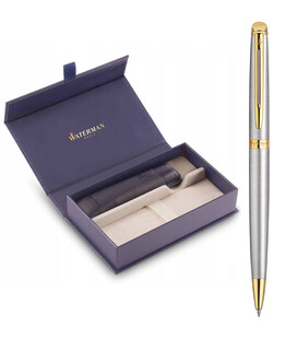 Набор Waterman HEMISPHERE Stainless Steel GT BP (шариковая ручка + чехол) фото