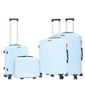 Комплект Чемоданов  с Кейсом Snowball 51304 4 в 1 голубой