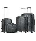 Комплект Чемоданов  с Кейсом Snowball 51304 4 в 1 черный