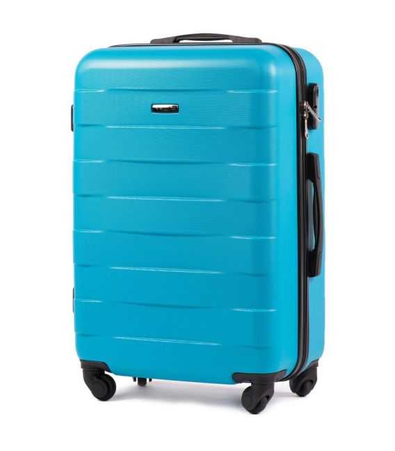 Чемодан Wings 401 средний M голубой фото, картинка, изображение