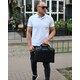 Мужская деловая сумка из кожи 37х28х7 см, портфель для ноутбука и офиса, черный фото