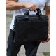 Мужская деловая сумка из кожи 37х28х7 см, портфель для ноутбука и офиса, черный фото