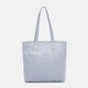 Жіночий місткий шкіряний шоппер блакитного кольору Tavinchi CH-039BL-FL - фото