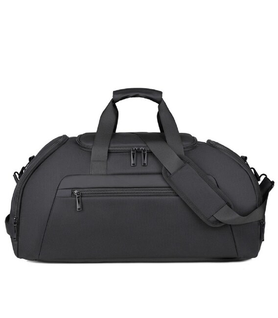 Дорожня сумка чорна текстильна Confident TB8-T18A - фото
