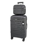 Комплект средний M чемодан с кейсом Carbon 65903 черный