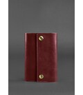 Кожаный блокнот (Софт-бук) 5.0 бордовый