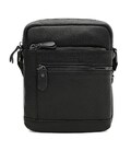 Мужская кожаная сумка Borsa Leather K18817bl-black