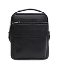 Мужская кожаная сумка Borsa Leather K166393bl-black