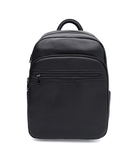 Мужской кожаный рюкзак Borsa Leather K16613bl-black