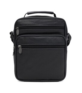 Мужская кожаная сумка Borsa Leather K16685-3bl-black