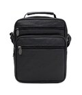 Мужская кожаная сумка Borsa Leather K16685-3bl-black