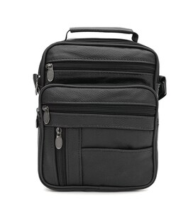 Мужская кожаная сумка Borsa Leather K16683-3bl-black - фото