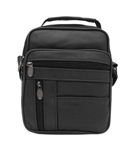 Мужская кожаная сумка Borsa Leather K16683-2bl-black фото