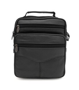 Мужская кожаная сумка Borsa Leather K16681-3bl-black - фото
