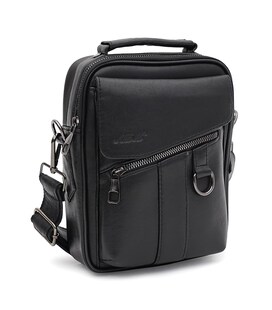 Мужская кожаная сумка Ricco Grande T1DLUX1bl-black - фото