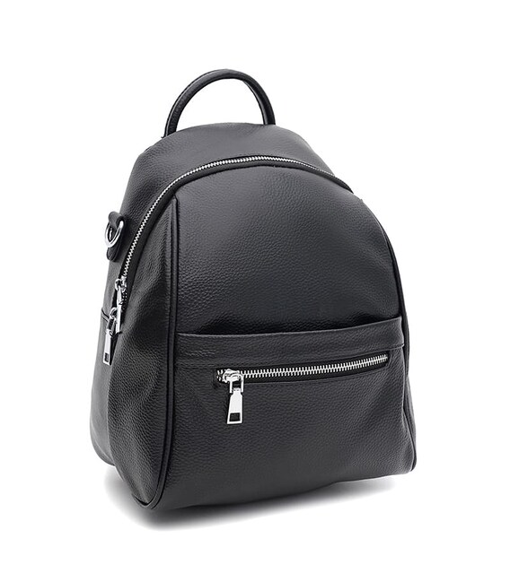 Женский кожаный рюкзак Ricco Grande K188815bl-black