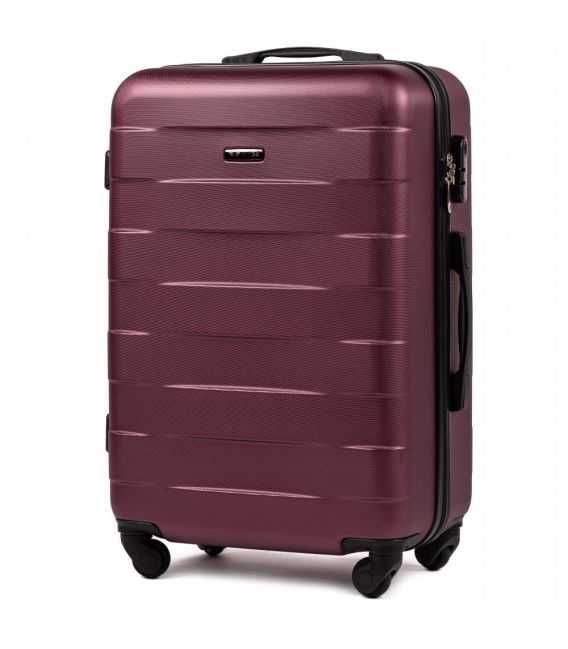 Чемодан Wings 401 средний M бордовый фото, картинка, изображение